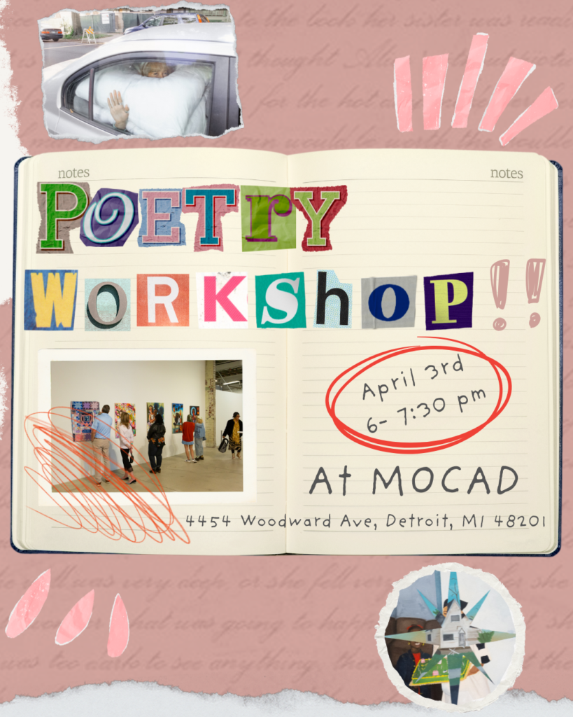 mocad poetry workshop instagram post