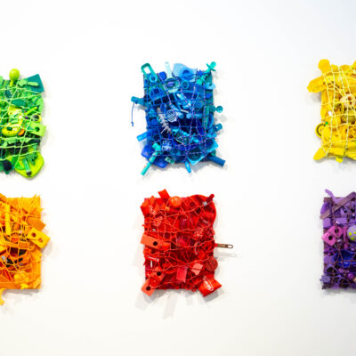 jeff schofield upcycled plastic and metal items (all six)