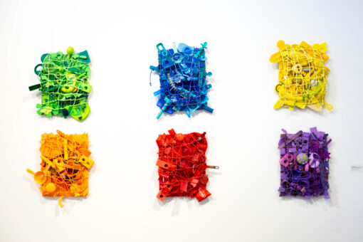 jeff schofield upcycled plastic and metal items (all six)
