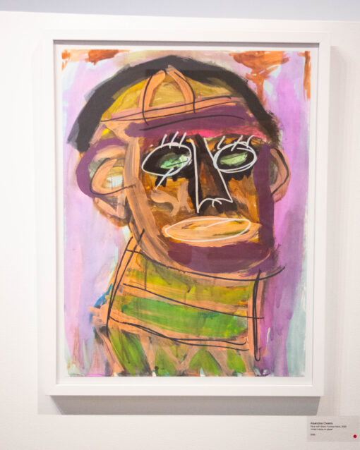 julieann dombrowski untitled (gold over pink and purple)