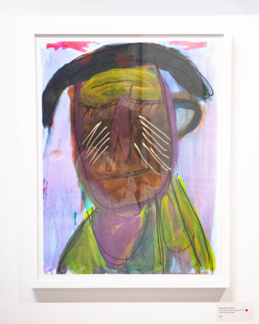 julieann dombrowski untitled (gold over pink and purple)