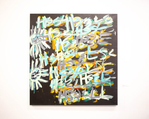 julieann dombrowski untitled (gold over pink and purple)