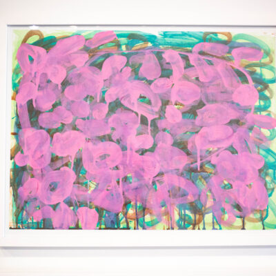 julieann dombrowski untitled (gold over pink and purple)