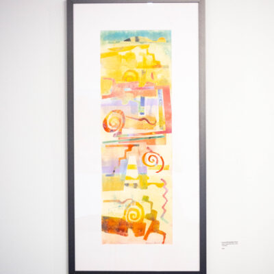 julieann dombrowski untitled (gold over pink and purple)