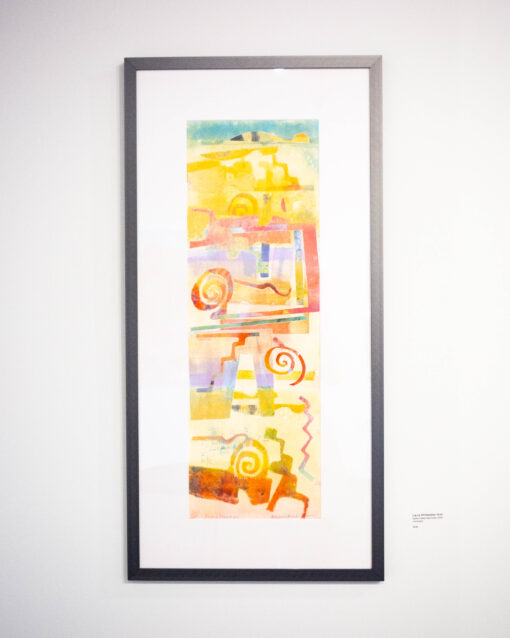 julieann dombrowski untitled (gold over pink and purple)