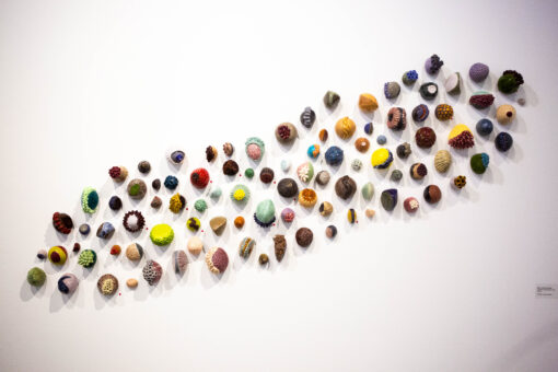 julieann dombrowski untitled (gold over pink and purple)