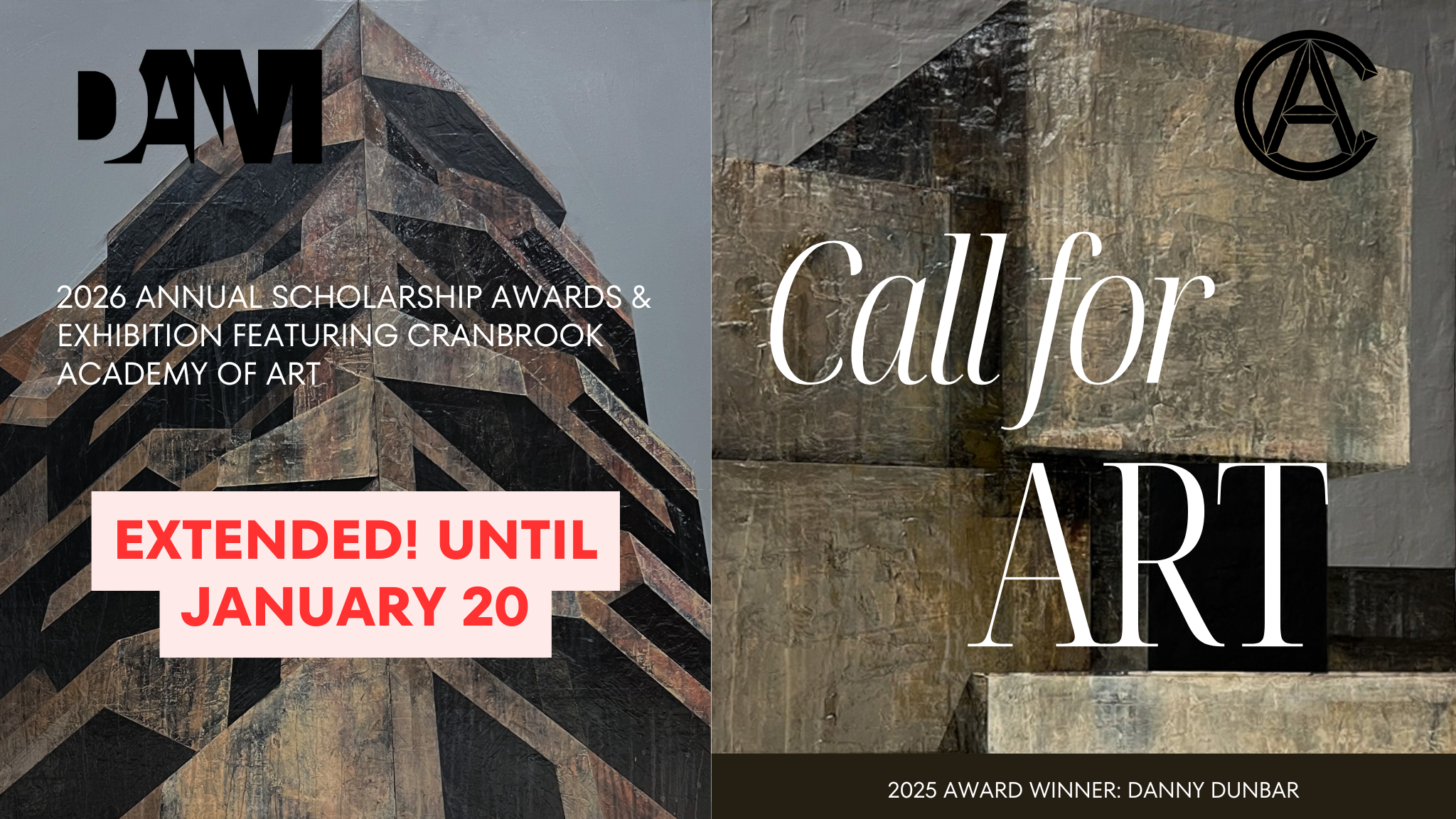 2026 annual scholarship awards & exhibition featuring cranbrook academy of art (2048 x 1152 px) (1)